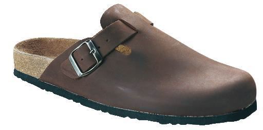 ALLJAGD Bio Clog braun braun Nubukleder m. Fußbett