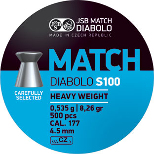 JSB Match Diabolo JSB DIAB. MATCH 0,535 g 4,48 mm, 500er Dose