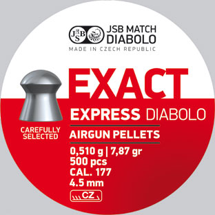 JSB Match Diabolo JSB DIABOLO EXACT EXPRESS 4,52 mm, 500er Dose