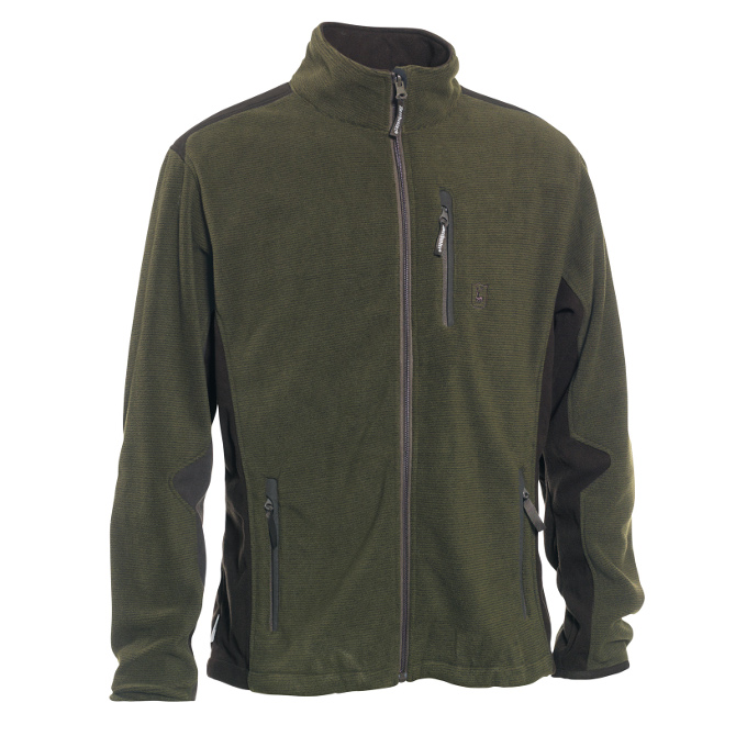 DEERHUNTER Fleece-Jacke Muflon Zip-in #5721 oliv