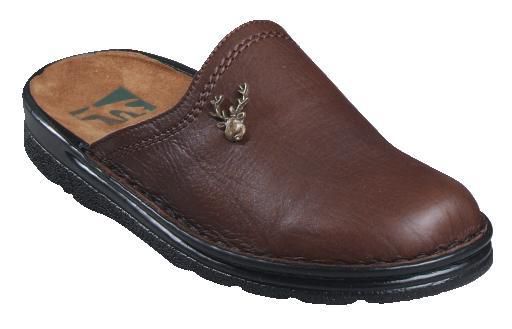 Fritzmann Pantoffel  braun Hirsch All-28110 Pantos
