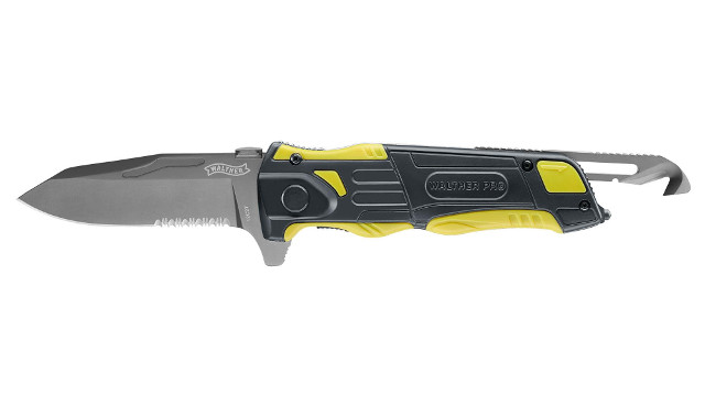 WALTHER Ulm Messer Rescue Knife pro #5.2012 Yellow, Sandvik 12C27