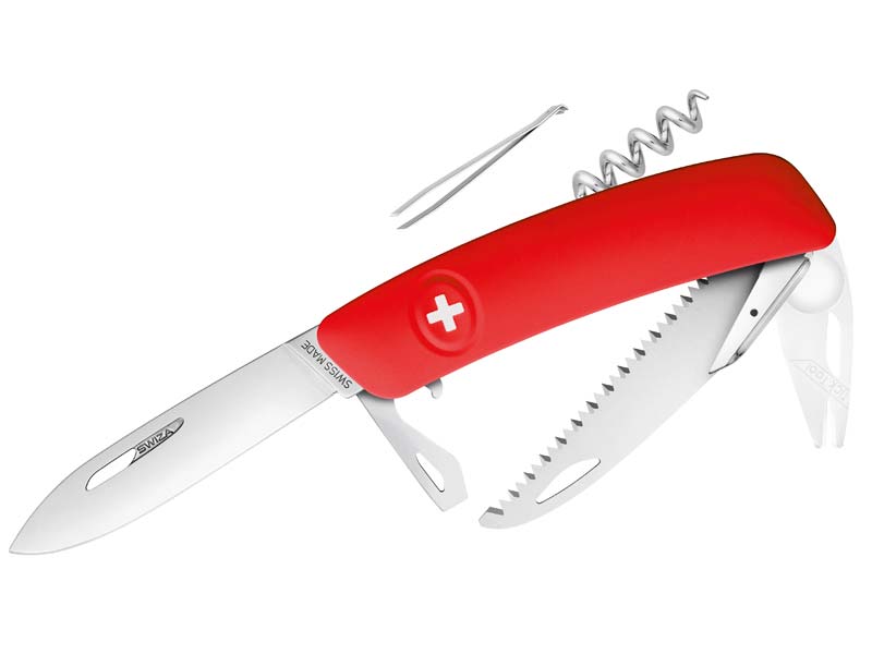 Swiza Messer SWIZA TT05 Schweizer Messer Her#691001 TICK TOOL, rot