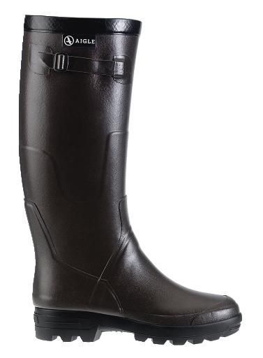 AIGLE BENYL Naturkautschukstiefel m. Riemenverschluß, braun